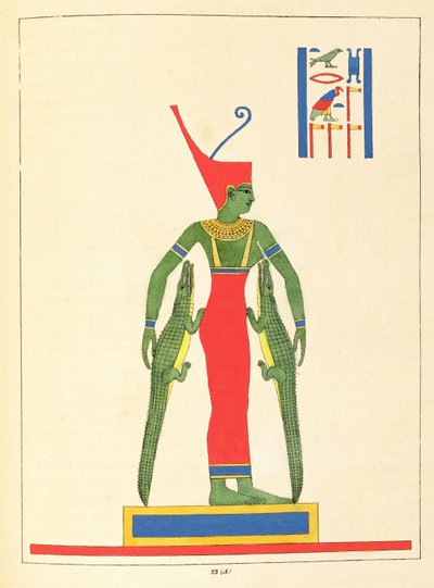 The Goddess Neith, Illustration from Pantheon Egyptien: Collection des Personnages Mythologiques de l